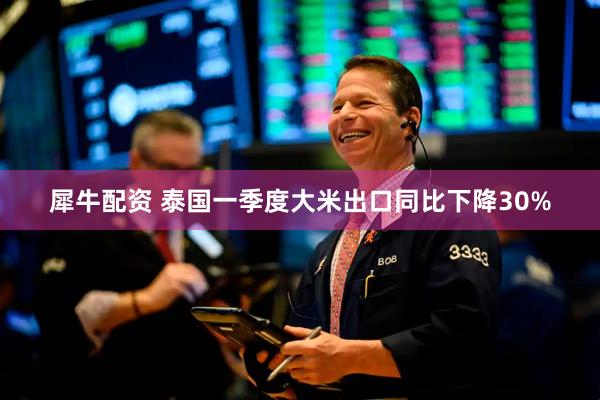 犀牛配资 泰国一季度大米出口同比下降30%