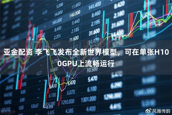 亚金配资 李飞飞发布全新世界模型，可在单张H100GPU上流畅运行